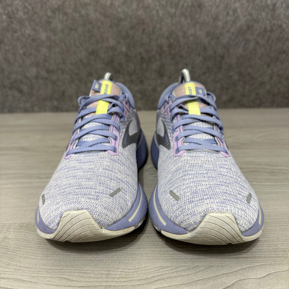 Brooks Ghost 14 Womens Running Shoes Size 9 Lilac Purple Lime 1203561B566 - Picture 4 of 10